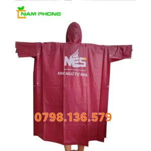 Áo Mưa In Logo Kiểu Dáng Chữ A AMCA07